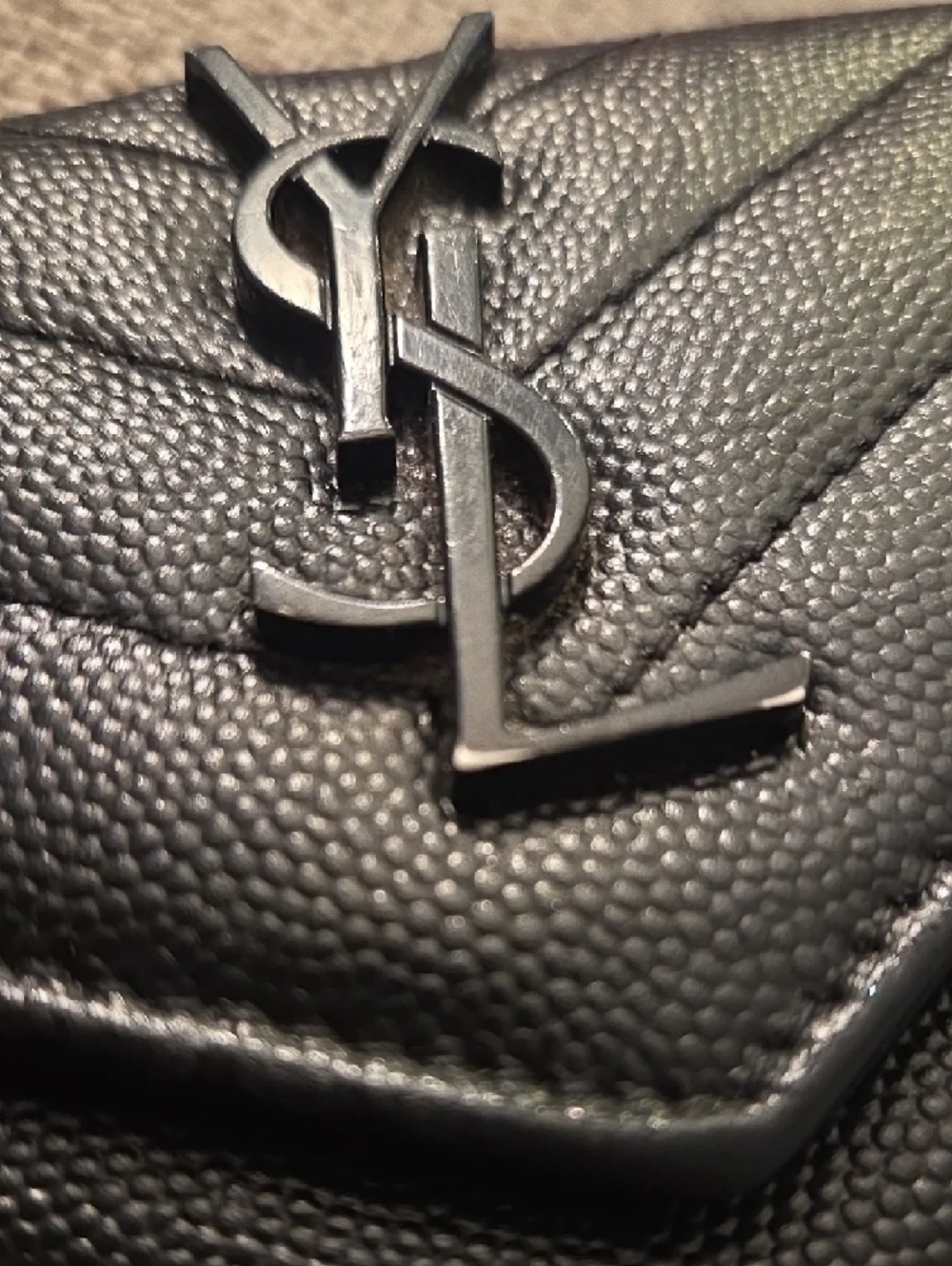 Saint Laurent Black Quilted Mini Wallet with Matte Logo - Picture 13 of 13